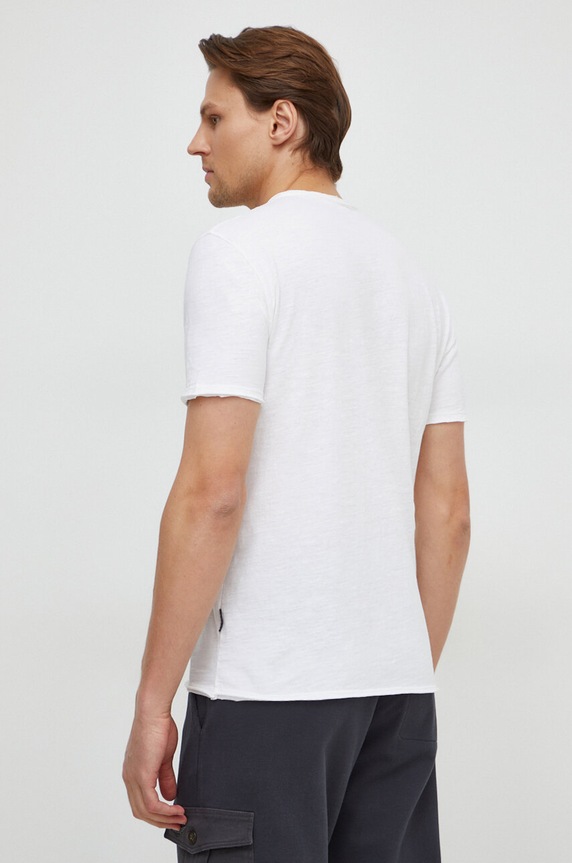 Odzież Sisley t-shirt bawełniany 3WF0S1009 beżowy