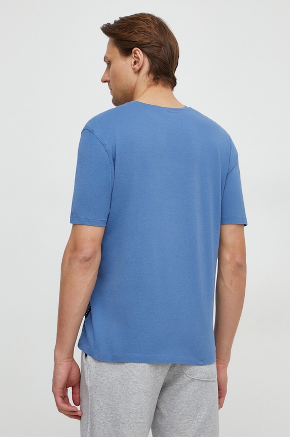 Îmbrăcăminte Sisley tricou din bumbac 3I1XS101J albastru