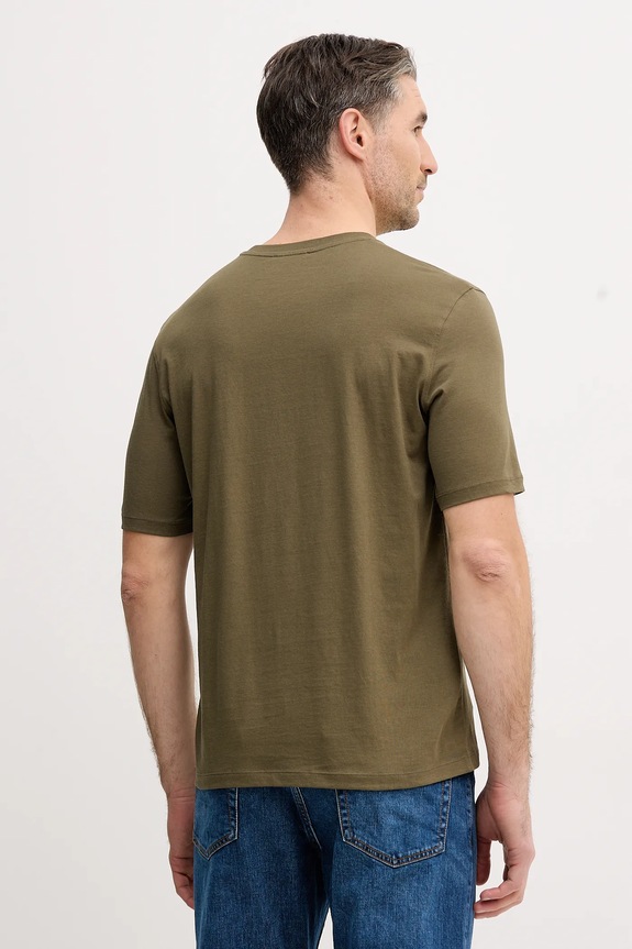 Odzież Sisley t-shirt bawełniany 3I1XS101J zielony