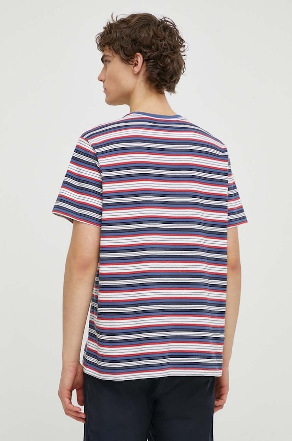Odzież Levi's t-shirt męski bawełniany SS CLASSIC POCKET TEE 19342 niebieski