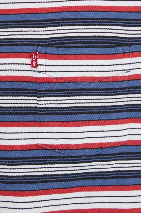 Levi's t-shirt męski bawełniany SS CLASSIC POCKET TEE 19342 niebieski