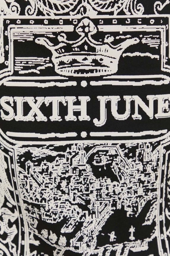 Sixth June pamut póló 23981. fekete