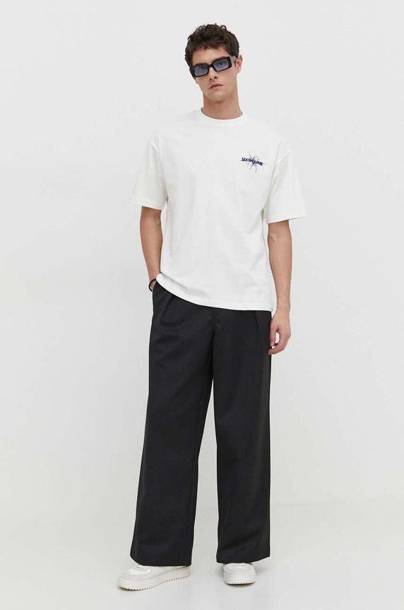 Sixth June tricou din bumbac 25145 alb SS24