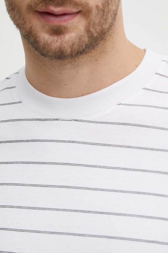 Sisley t-shirt bawełniany biały 3QPBS103C