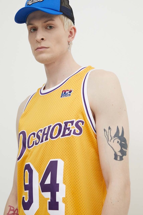 DC t-shirt żółty ADYKT03229