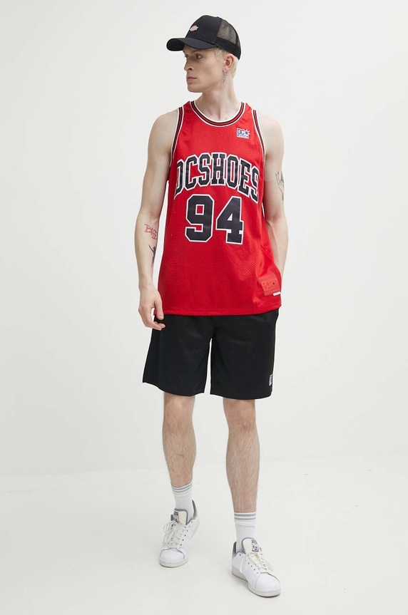 DC t-shirt Shy Town ADYKT03230 piros SS24