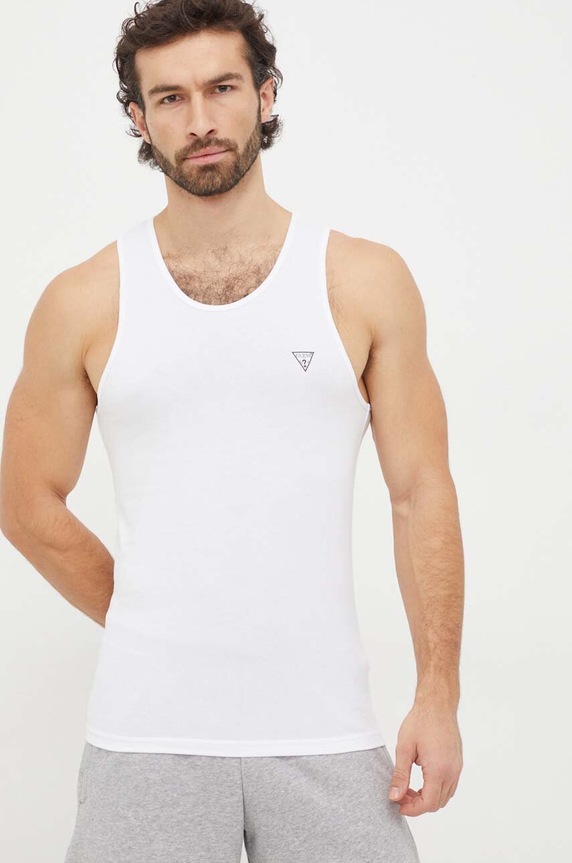 Guess t-shirt z elastanem biały U97M02.KCD31