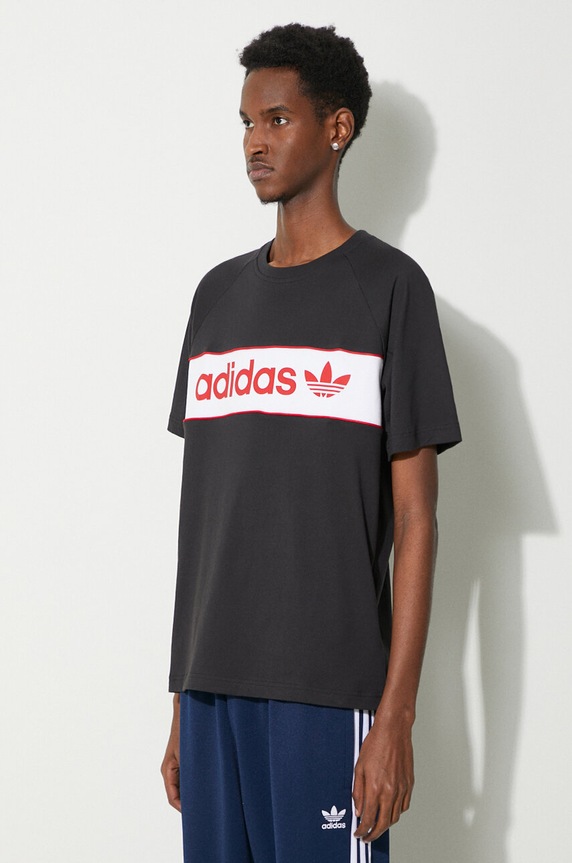 Bavlnené tričko adidas Originals Archive čierna IS1404