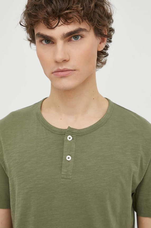 Îmbrăcăminte Marc O'Polo tricou din bumbac 423217651236 verde