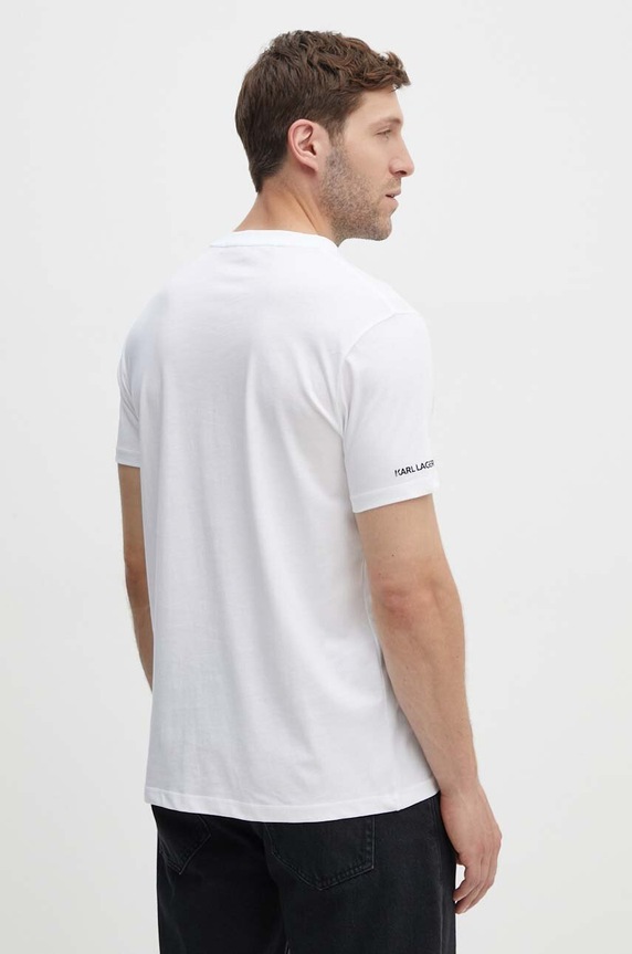 Ruházat Karl Lagerfeld pamut póló 542224.755052 fehér