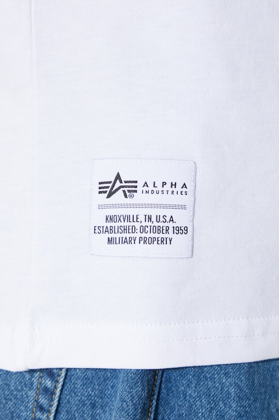 Хлопковая футболка Alpha Industries Logo BP 146507