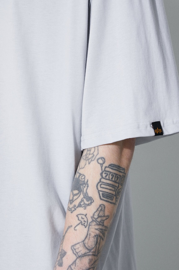 Хлопковая футболка Alpha Industries Logo BP 146507