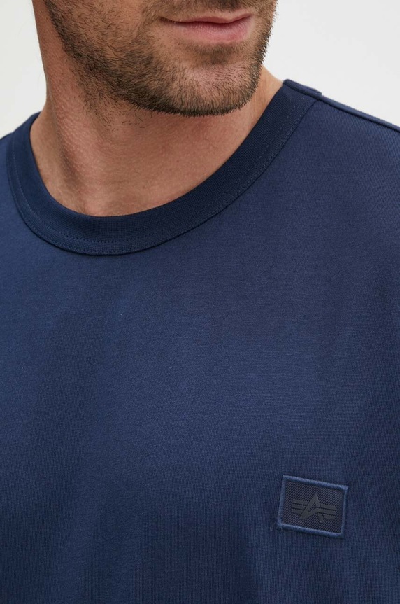 Alpha Industries t-shirt bawełniany Essentials RL 146504 granatowy
