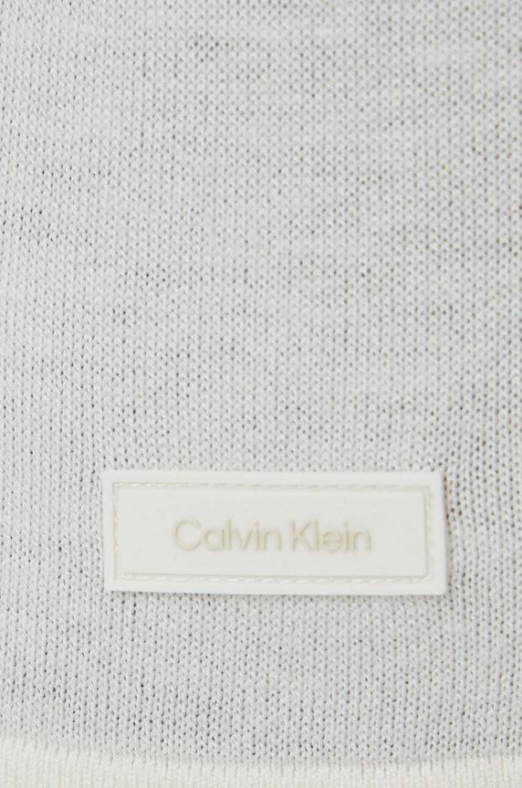 Calvin Klein póló selyemkeverékből K10K112852 bézs