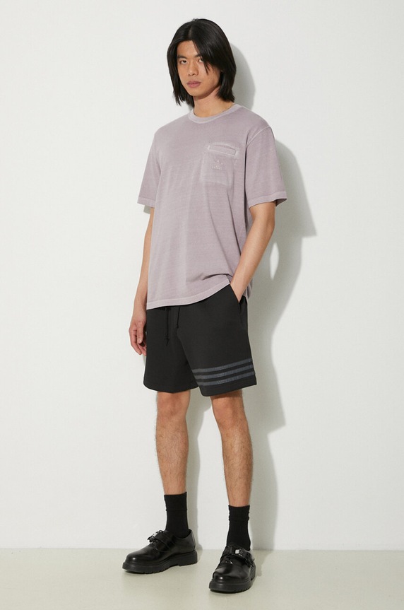 Pamučna majica adidas Originals IS1762 ljubičasta SS24