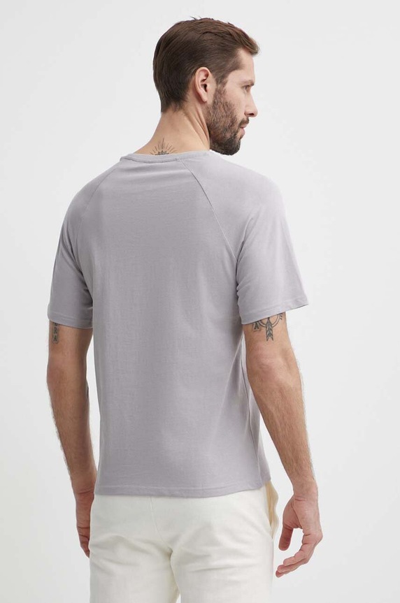 Odzież Hummel t-shirt bawełniany hmlLGC KAI REGULAR HEAVY T-SHIRT 223989 szary