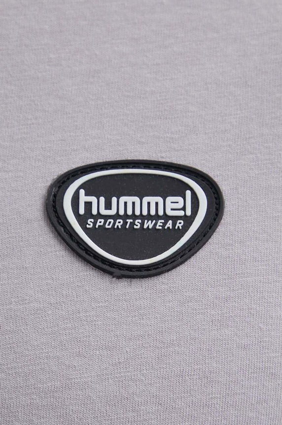 Hummel t-shirt bawełniany hmlLGC KAI REGULAR HEAVY T-SHIRT 223989 szary