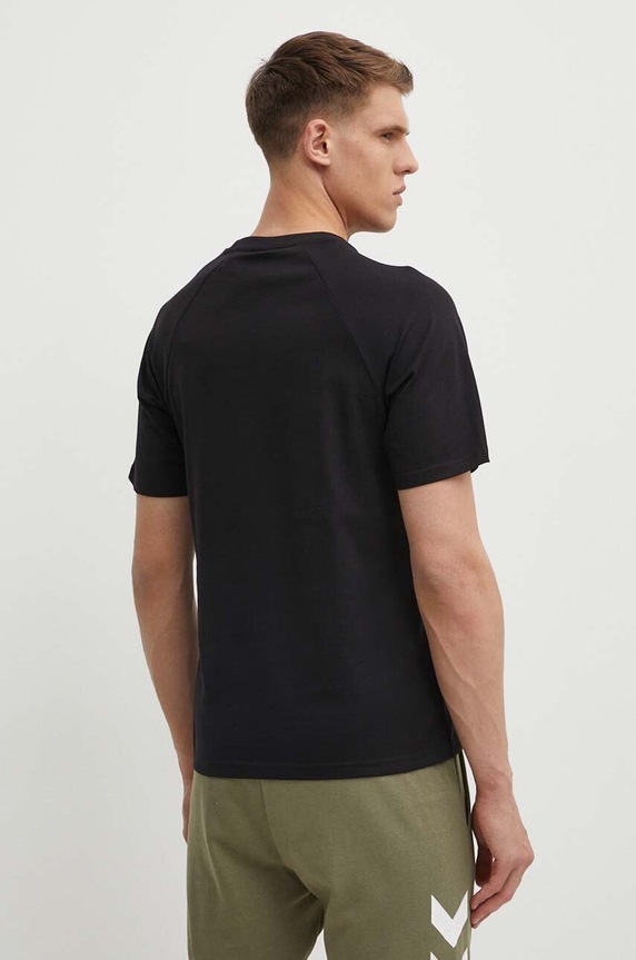 Odzież Hummel t-shirt bawełniany hmlLGC KAI REGULAR HEAVY T-SHIRT 223989 czarny