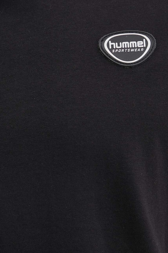 Hummel t-shirt bawełniany hmlLGC KAI REGULAR HEAVY T-SHIRT 223989 czarny