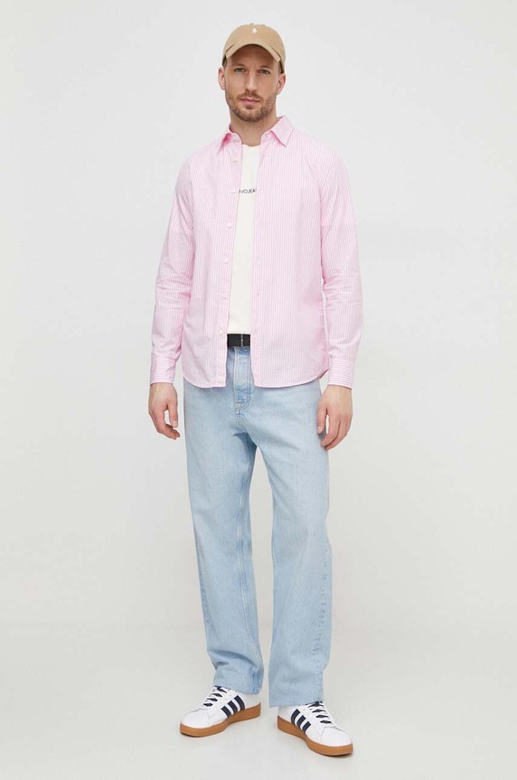 Bavlnené tričko Liu Jo M124P204WASHSHIRT béžová SS24