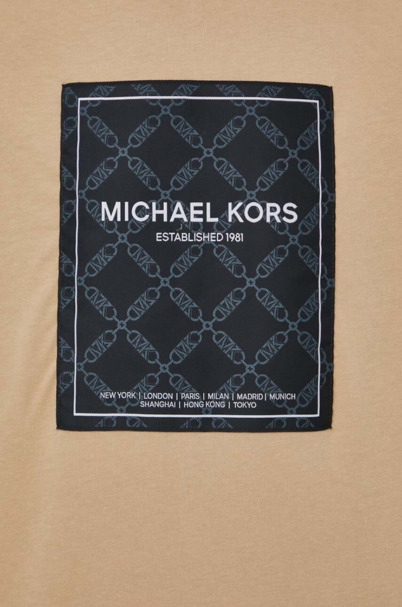 Ruházat Michael Kors pamut póló CS451VR1V2 bézs