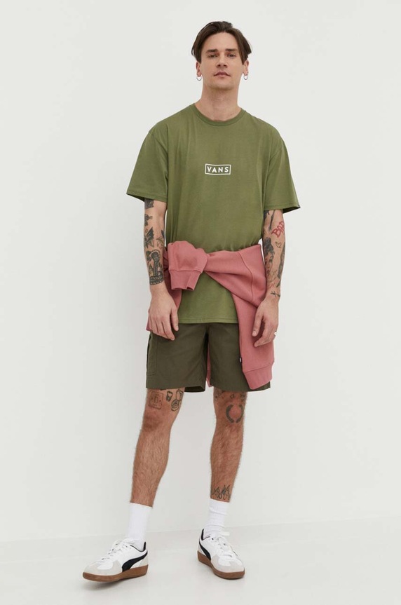 Vans pamut póló VN0A5E81D1B1 zöld SS24