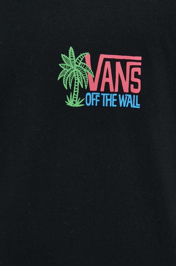 Bavlněné tričko Vans VN000G58BLK1 černá
