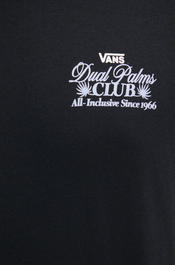 Bavlněné tričko Vans VN000G5MBLK1 černá