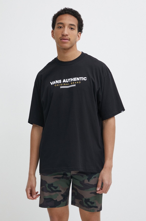 Îmbrăcăminte Vans tricou din bumbac VN000H5HBLK1 negru