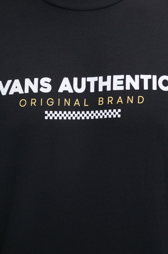 Vans tricou din bumbac VN000H5HBLK1 negru