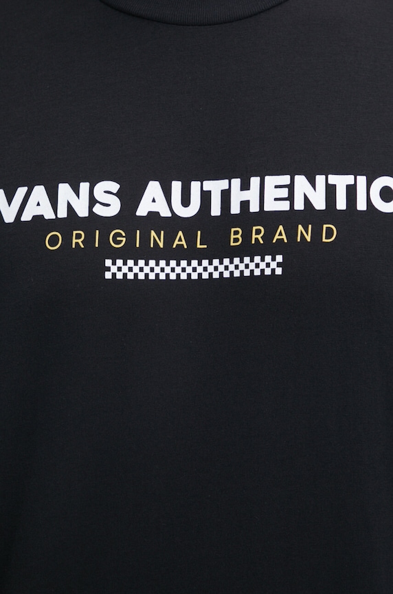 Vans tricou din bumbac VN000H5HBLK1 negru