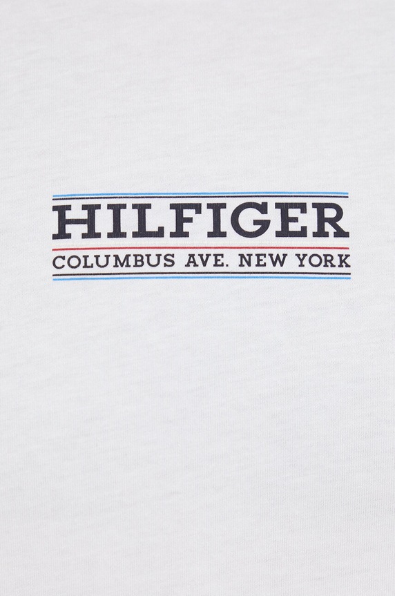Tommy Hilfiger t-shirt bawełniany biały MW0MW34387