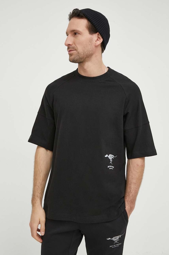 G-Star t-shirt bawełniany nadruk czarny D24381.D593