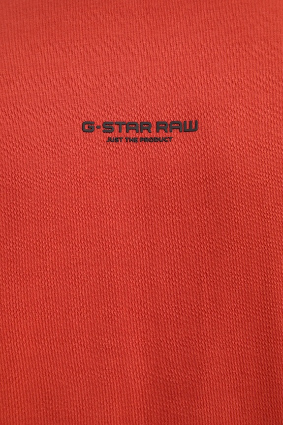 G-Star t-shirt bawełniany D24780.C336 pomarańczowy