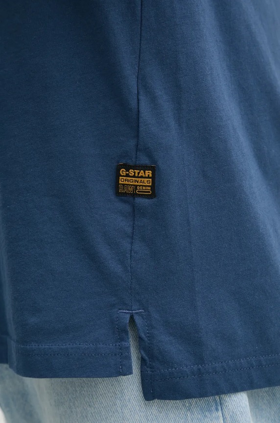 Pamučna majica G-Star D24449.336 mornarsko plava