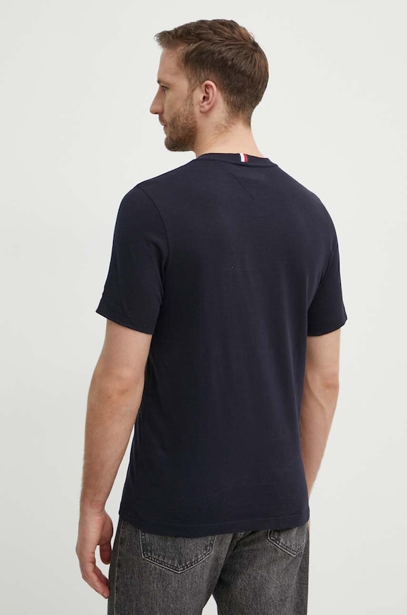 Odzież Tommy Hilfiger t-shirt bawełniany MW0MW34432 granatowy