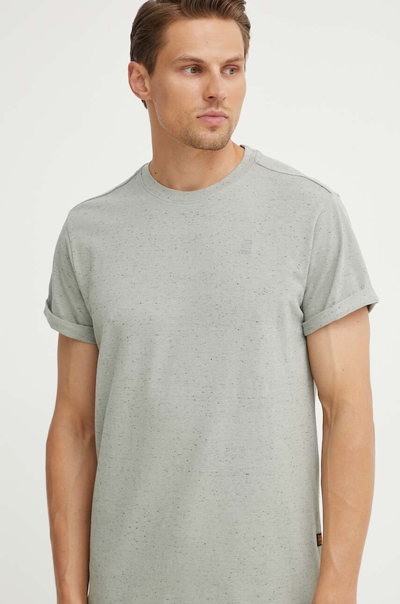 G-Star t-shirt bawełniany D16396.D565 szary SS24