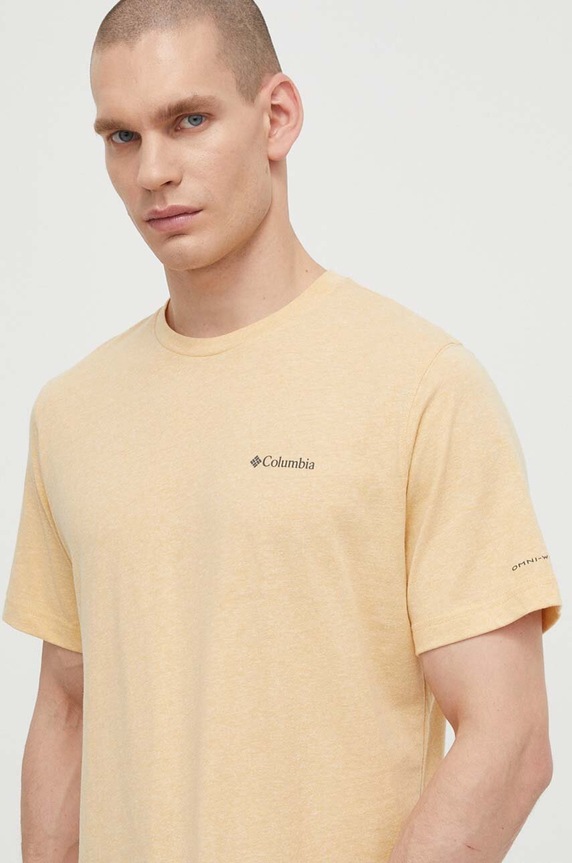 Columbia t-shirt sportowy Thistletown Hills regular żółty 1990751