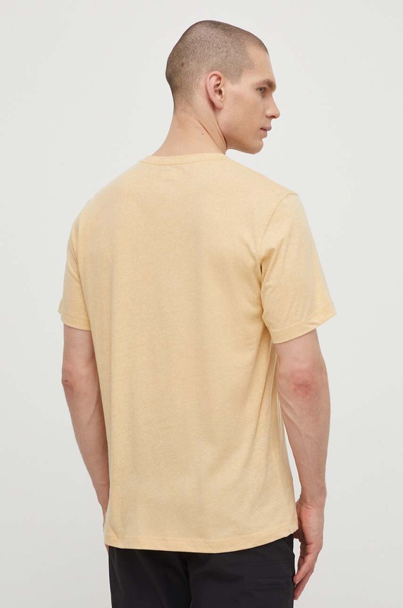 Odzież Columbia t-shirt sportowy Thistletown Hills 1990751 żółty