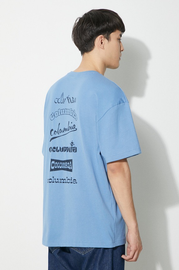 Columbia t-shirt Burnt Lake blu 2071711