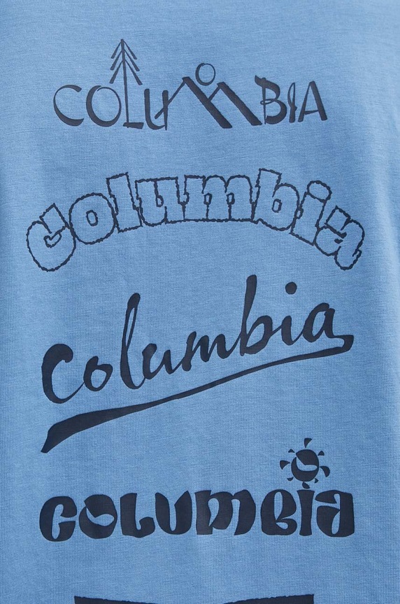 Columbia tricou Burnt Lake 2071711 albastru