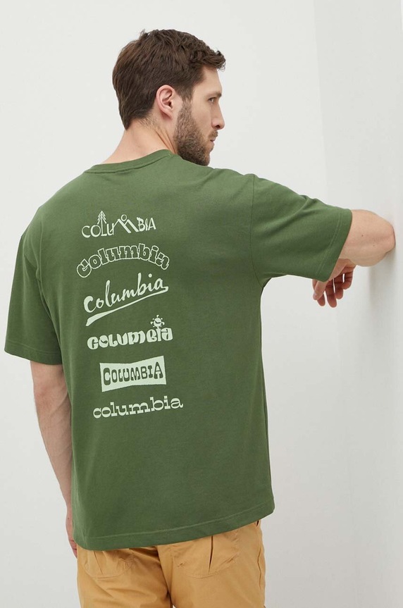 Columbia t-shirt Burnt Lake zielony 2071711