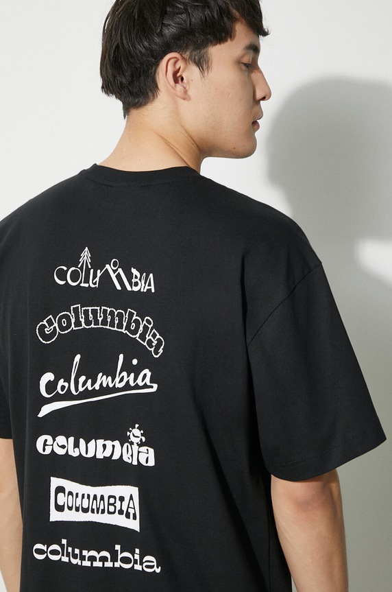 Columbia t-shirt Burnt Lake 2071711 nero