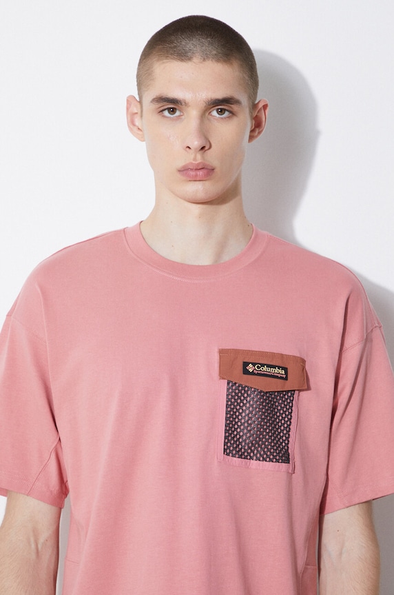 Columbia t-shirt in cotone Painted Peak rosa 2074481