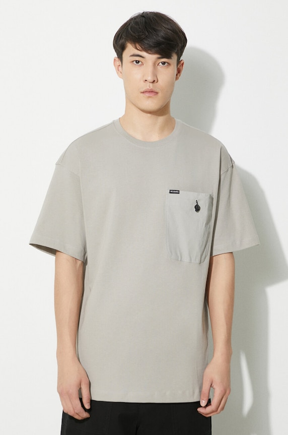 Columbia t-shirt in cotone Landroamer rilassato grigio 2076021