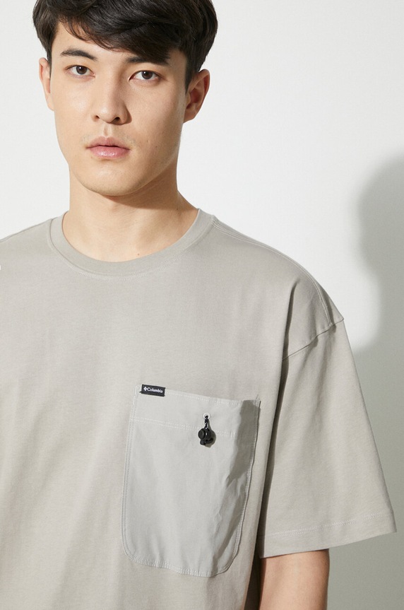 Columbia t-shirt in cotone Landroamer 2076021 grigio