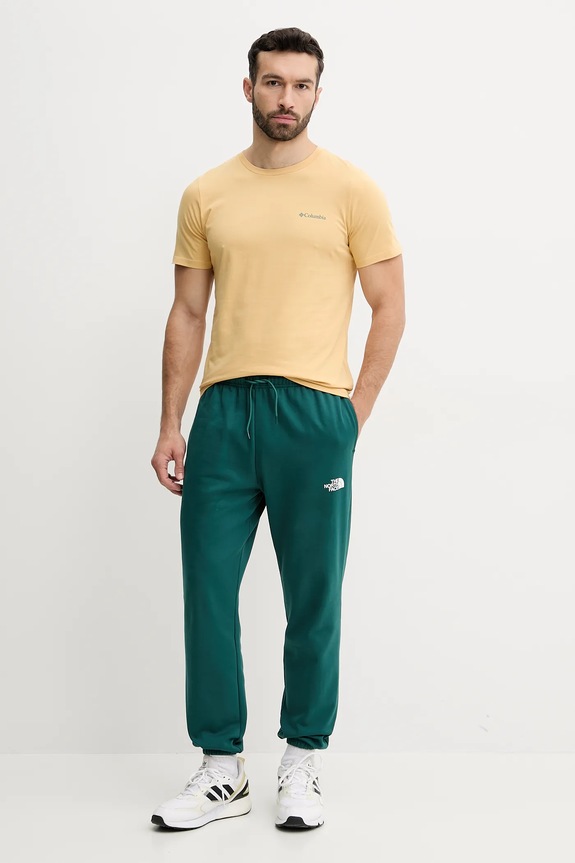 Columbia t-shirt bawełniany Rapid Ridge 1934824. żółty SS25