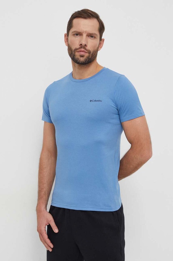 Îmbrăcăminte Columbia tricou din bumbac Rapid Ridge 1934824. albastru