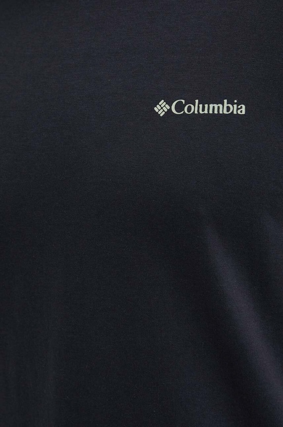 Columbia t-shirt bawełniany Rapid Ridge 1934824. czarny