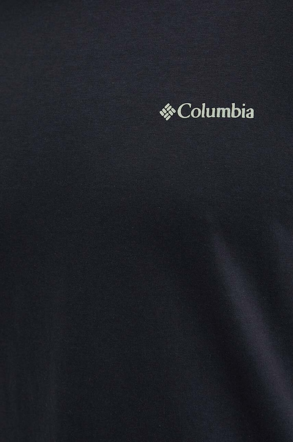 Columbia t-shirt bawełniany Rapid Ridge 1934824. czarny